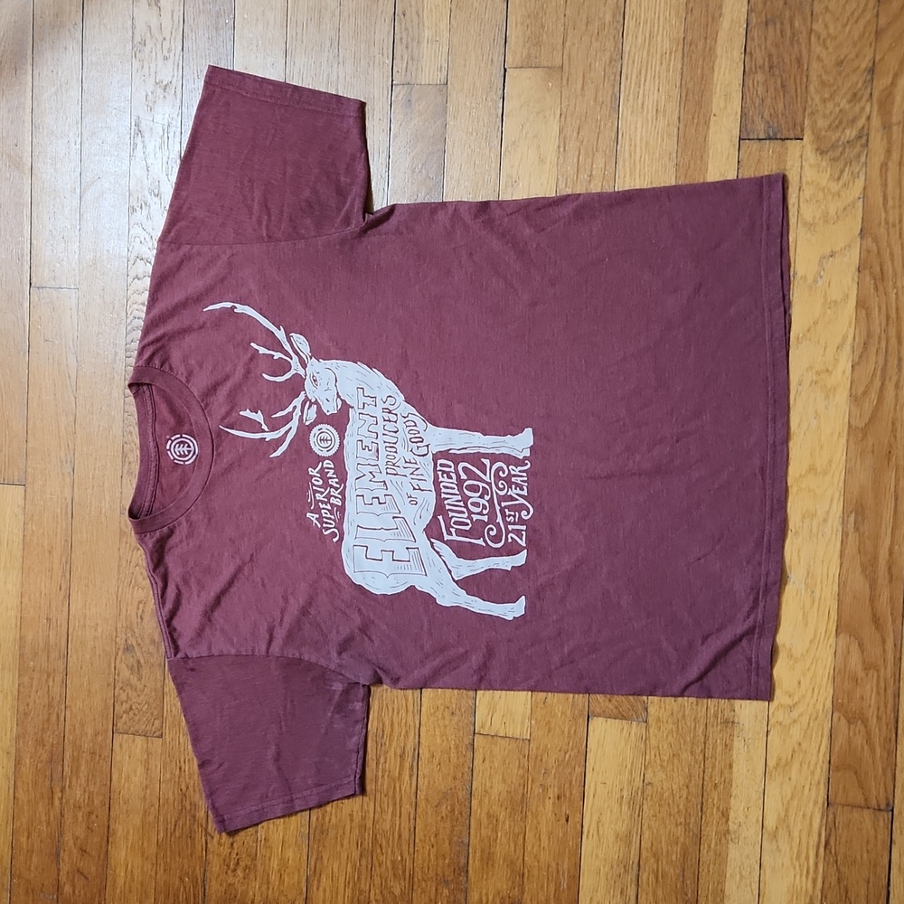 Element Deer Maroon Medium TShirt